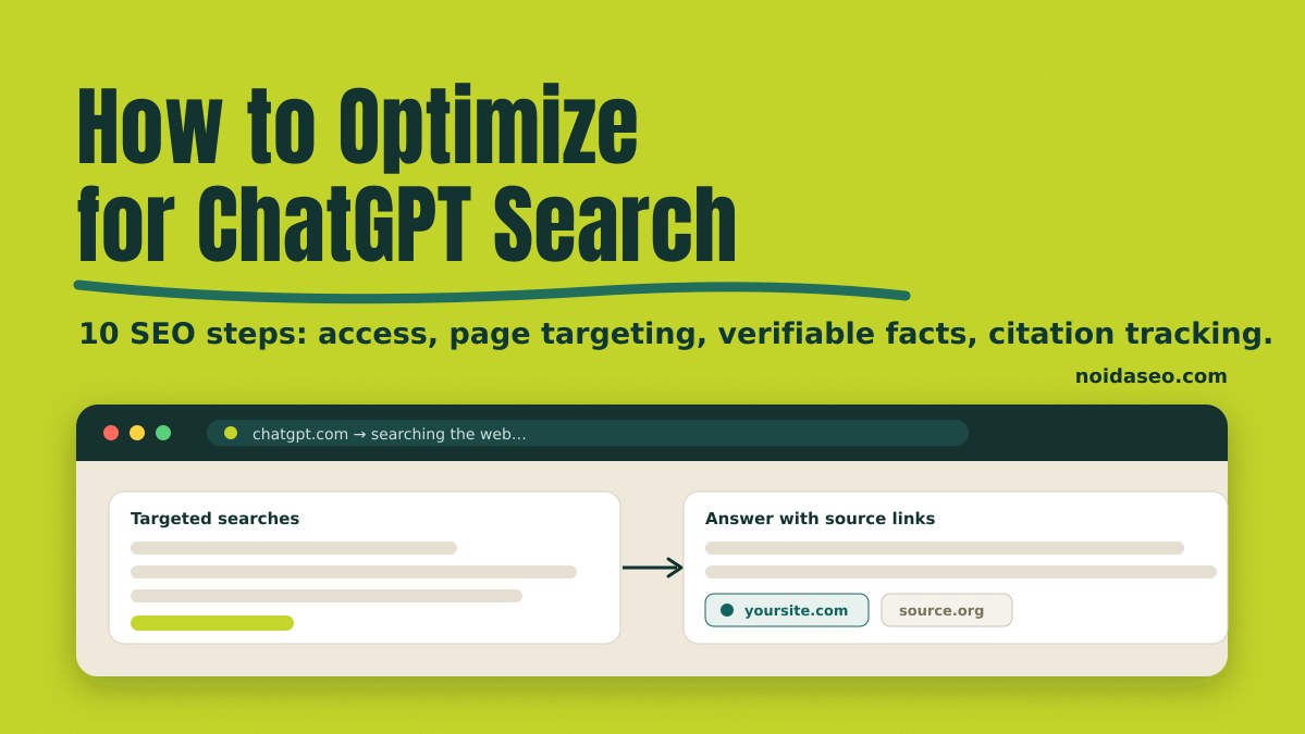 How to Optimize for ChatGPT Search: 10 SEO Steps